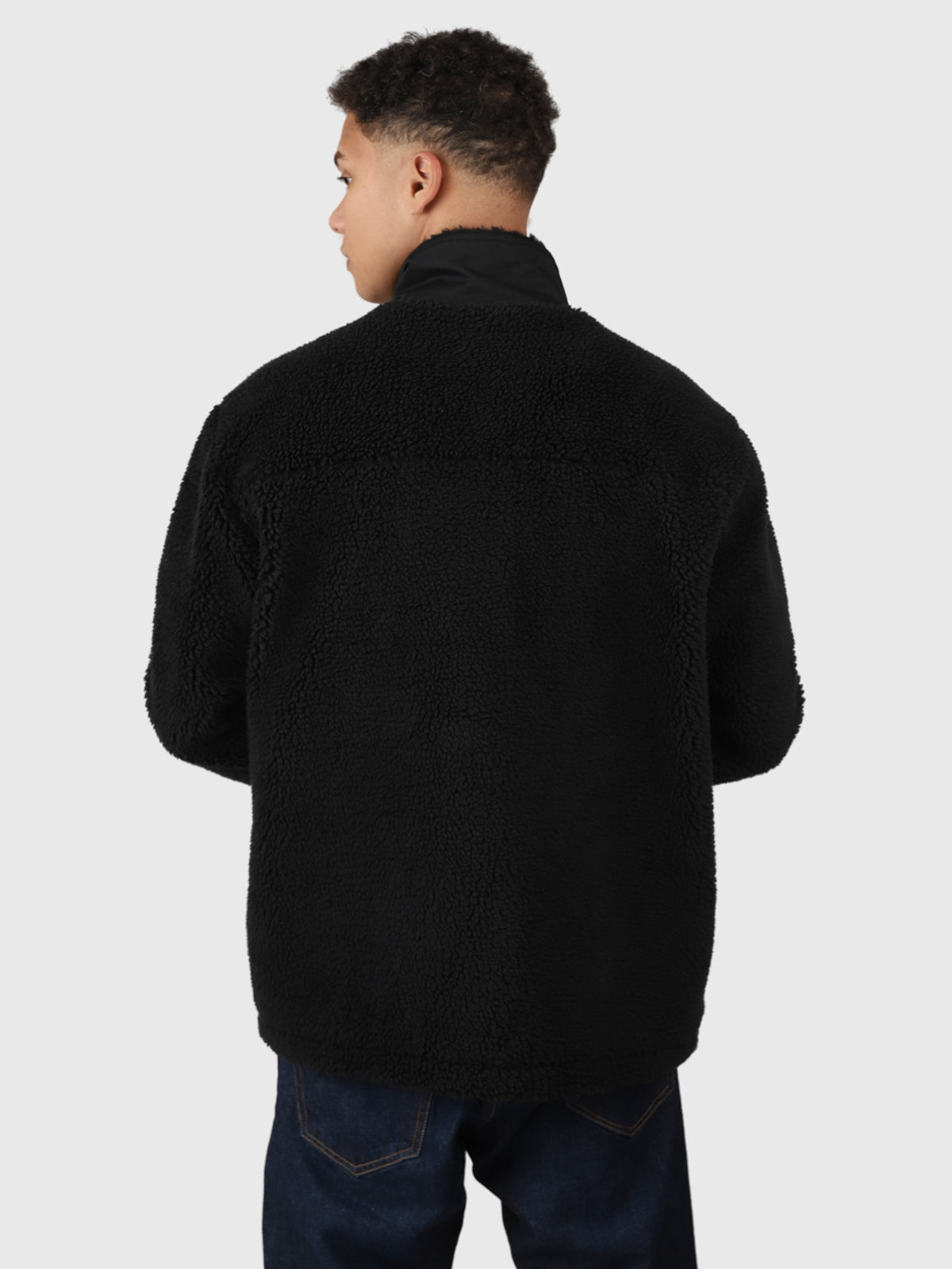 Renziost Men Fleece Jacket | Black 2 Renziost Men Fleece Jacket | Black