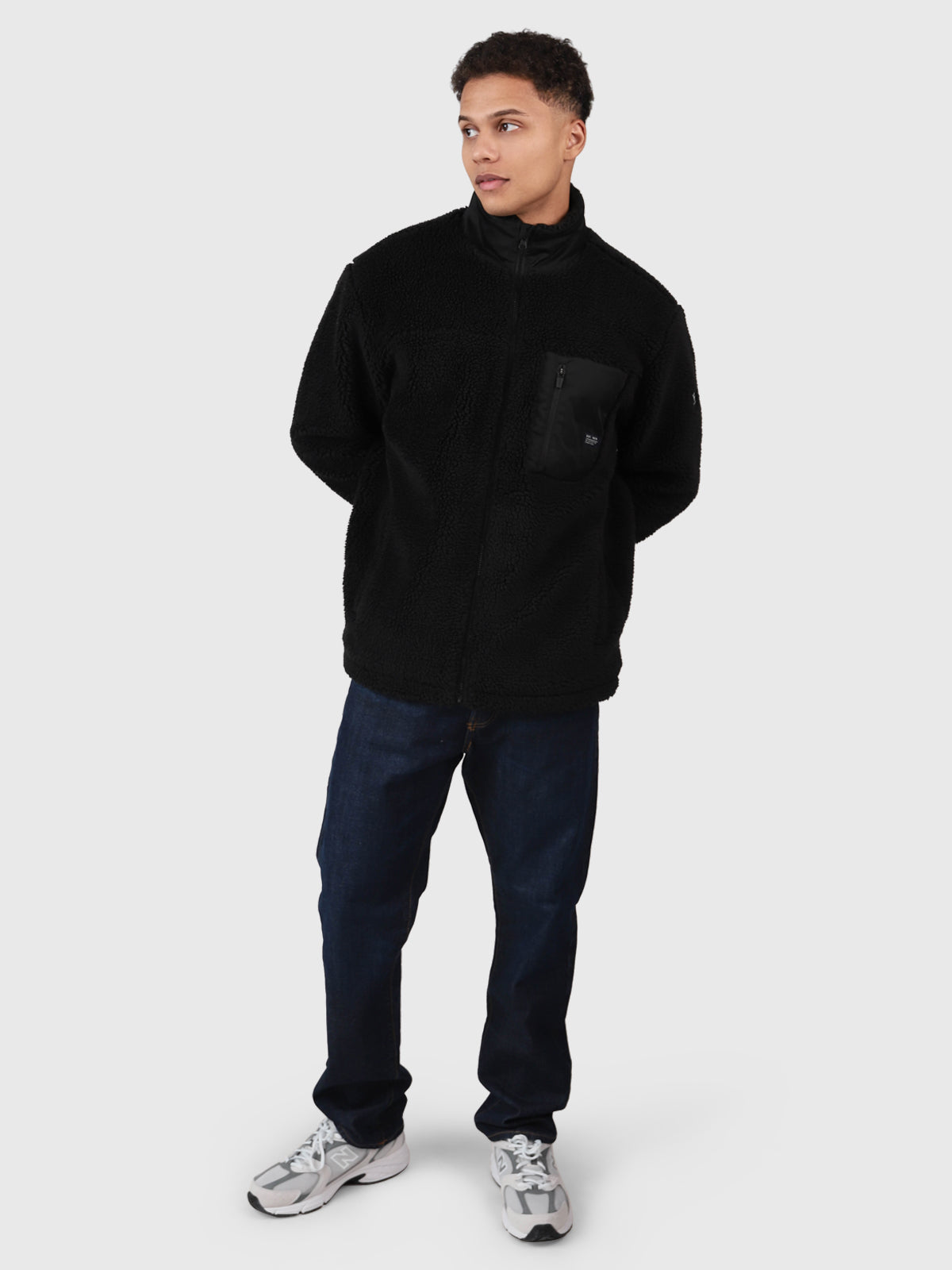 Renziost Men Fleece Jacket | Black 5 Renziost Men Fleece Jacket | Black
