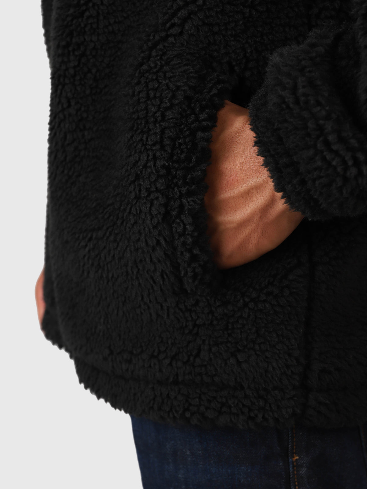 Renziost Men Fleece Jacket | Black 7 Renziost Men Fleece Jacket | Black