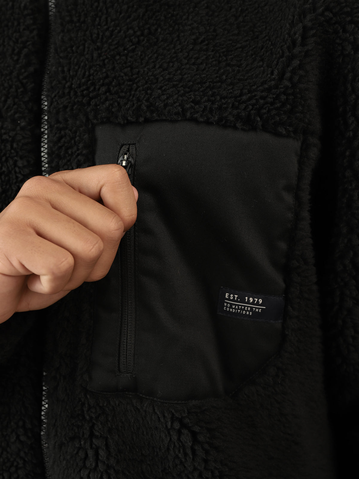 Renziost Men Fleece Jacket | Black 8 Renziost Men Fleece Jacket | Black