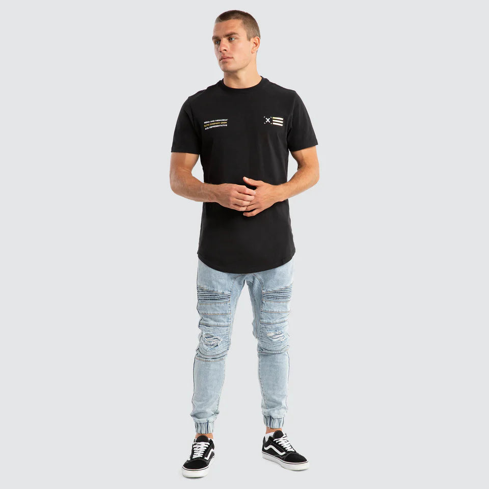 Nave Dual Curved Tee-Jet Black