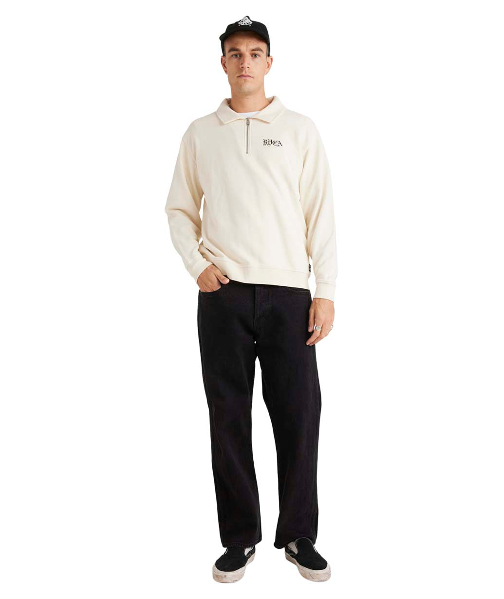 Benj Half Zip Collared Crew