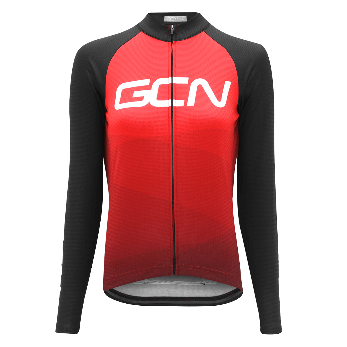 GCN Core Women's Red Long Sleeve Jersey 1 GCN Core Women's Red Long Sleeve Jersey
