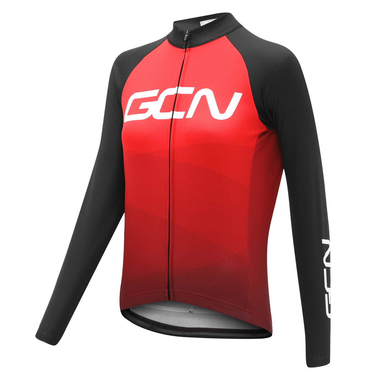 GCN Core Women's Red Long Sleeve Jersey 2 GCN Core Women's Red Long Sleeve Jersey
