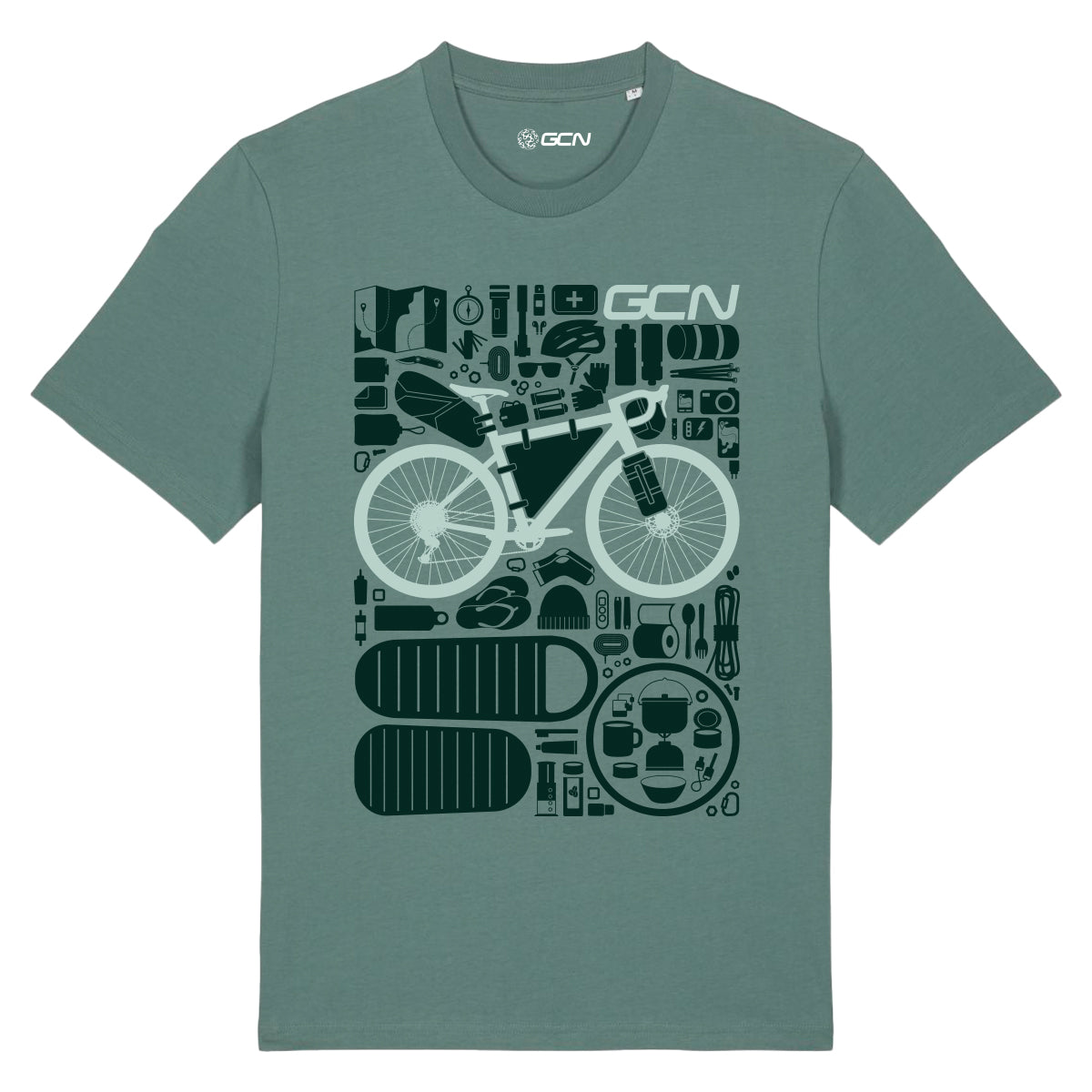 GCN Bikepacking Essentials T-Shirt - Green Bay