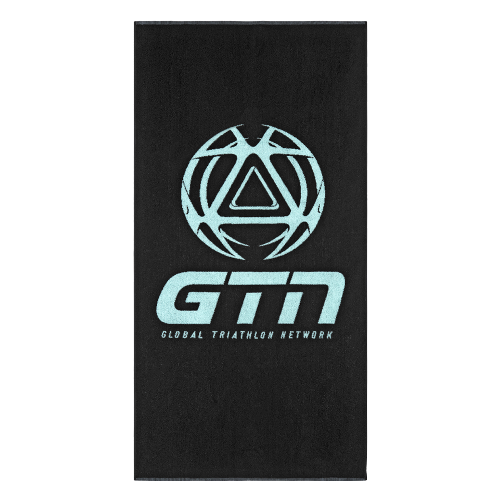 GTN Classic Premium Towel Large - Black & Turquoise