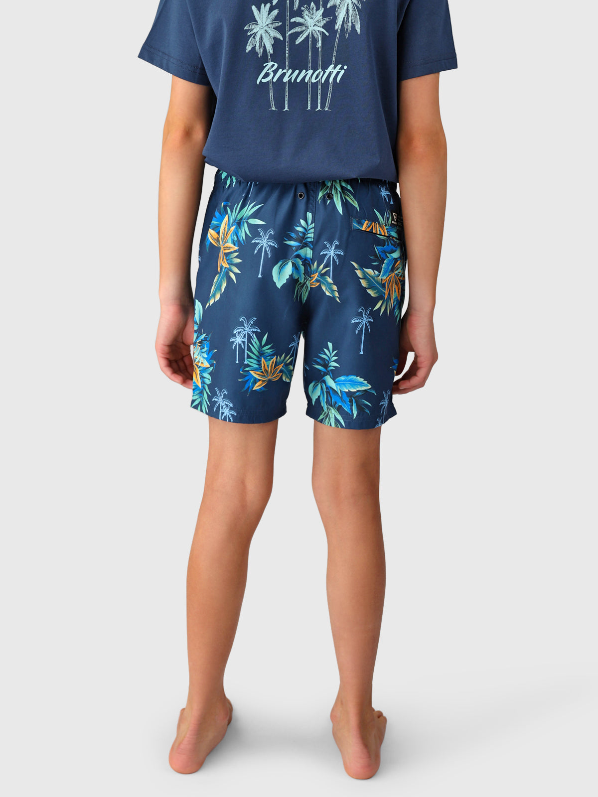 Cestery-Tropical Boys Swim Shorts | Night Blue 3 Cestery-Tropical Boys Swim Shorts | Night Blue