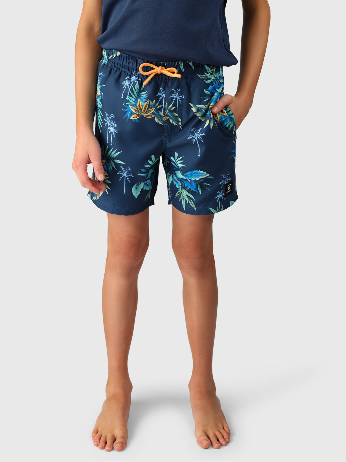 Cestery-Tropical Boys Swim Shorts | Night Blue 5 Cestery-Tropical Boys Swim Shorts | Night Blue
