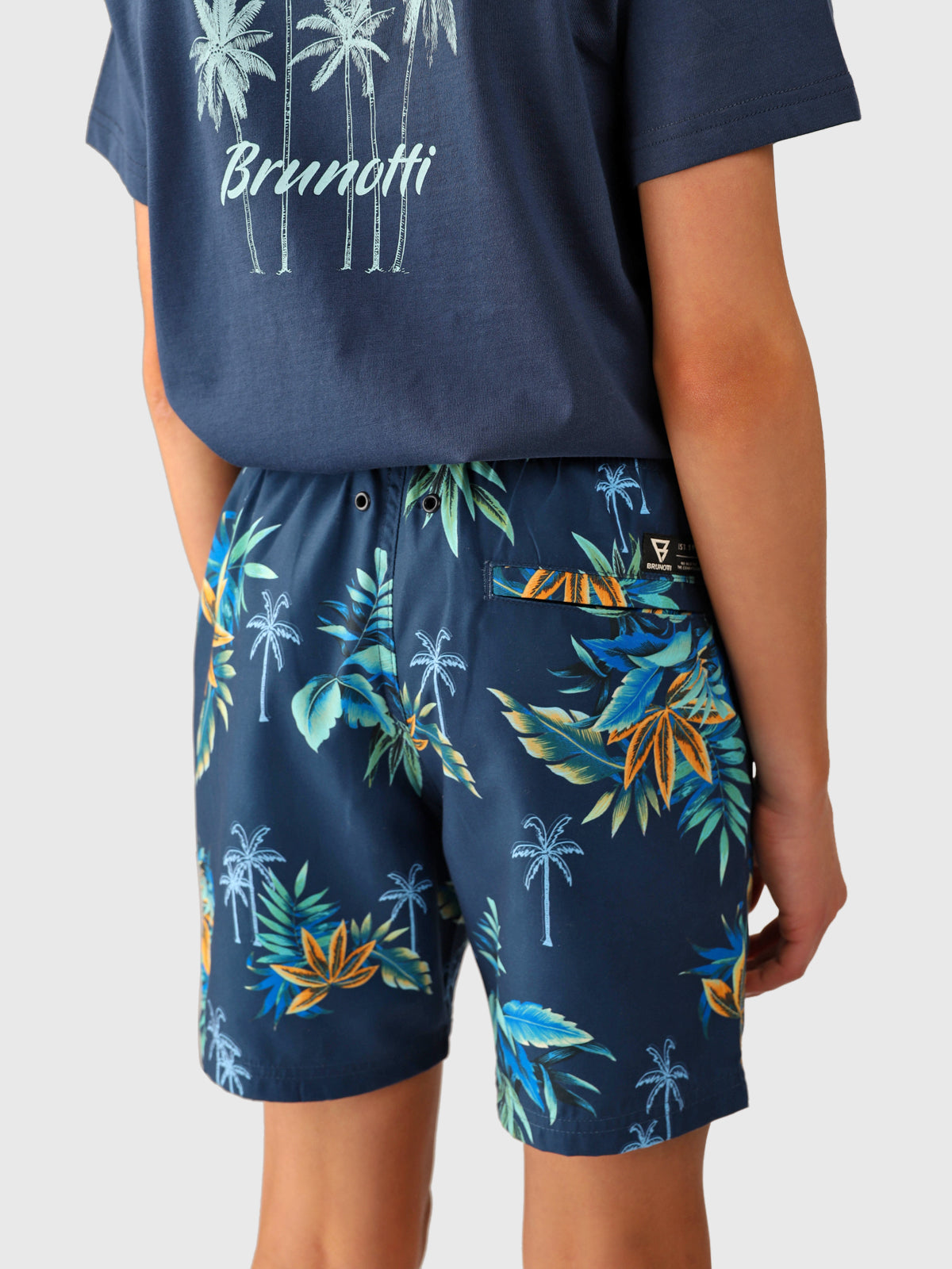 Cestery-Tropical Boys Swim Shorts | Night Blue 6 Cestery-Tropical Boys Swim Shorts | Night Blue