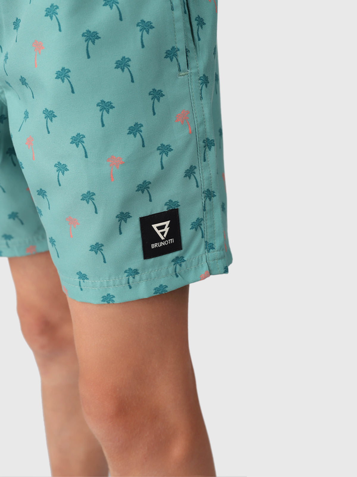 Cestery-Palm Boys Swim Shorts | Bottle Green 10 Cestery-Palm Boys Swim Shorts | Bottle Green
