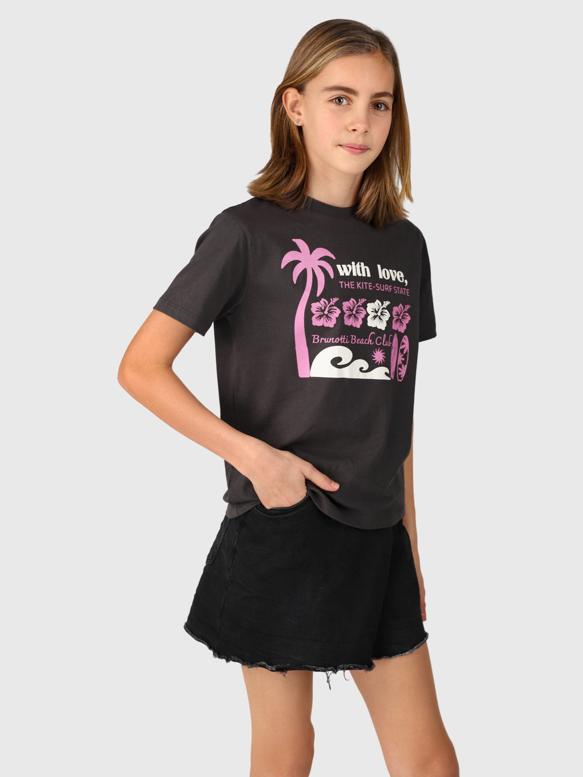 Braey Girls T-shirt | Pirate Black