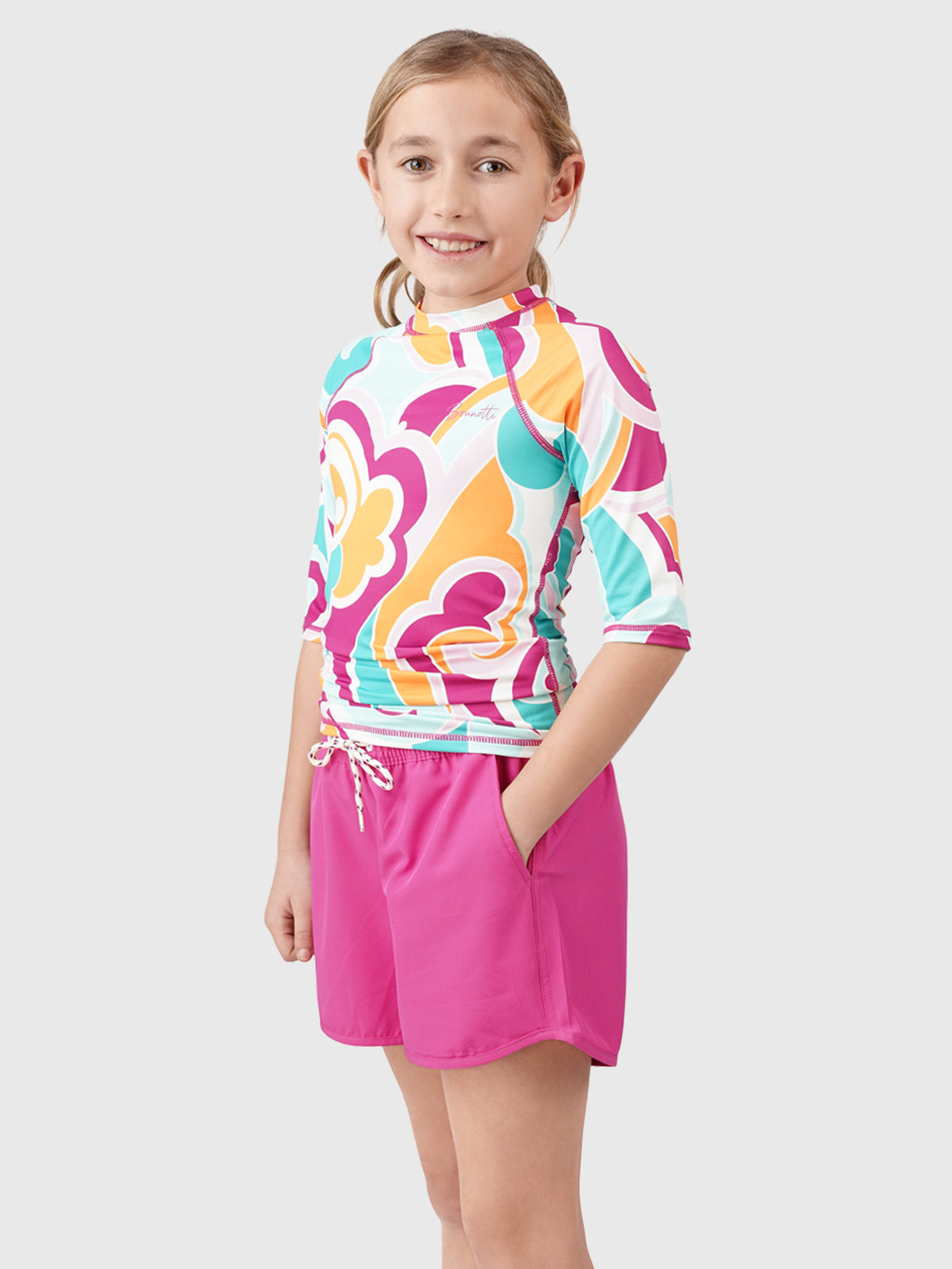 Lineas-Swirl Girls Rashguard | Multi Color 5 Lineas-Swirl Girls Rashguard | Multi Color