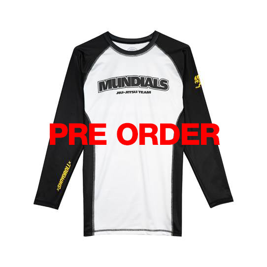 (Pre-Order) 2024 Mundials Training Rash Guard LS (White)