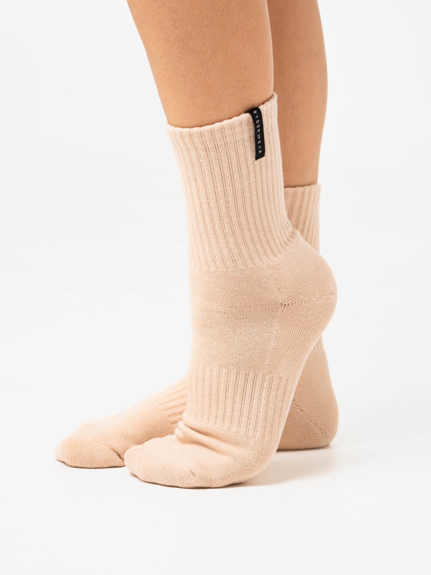 Crew Socks - Oat Stonewash
