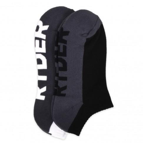 Ladies Socks 2 Pack - Black/Grey and White/Grey 2 Ladies Socks 2 Pack - Black/Grey and White/Grey