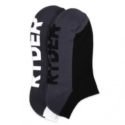 Mens Socks 2 Pack - Black/Grey and White/Grey 2 Mens Socks 2 Pack - Black/Grey and White/Grey