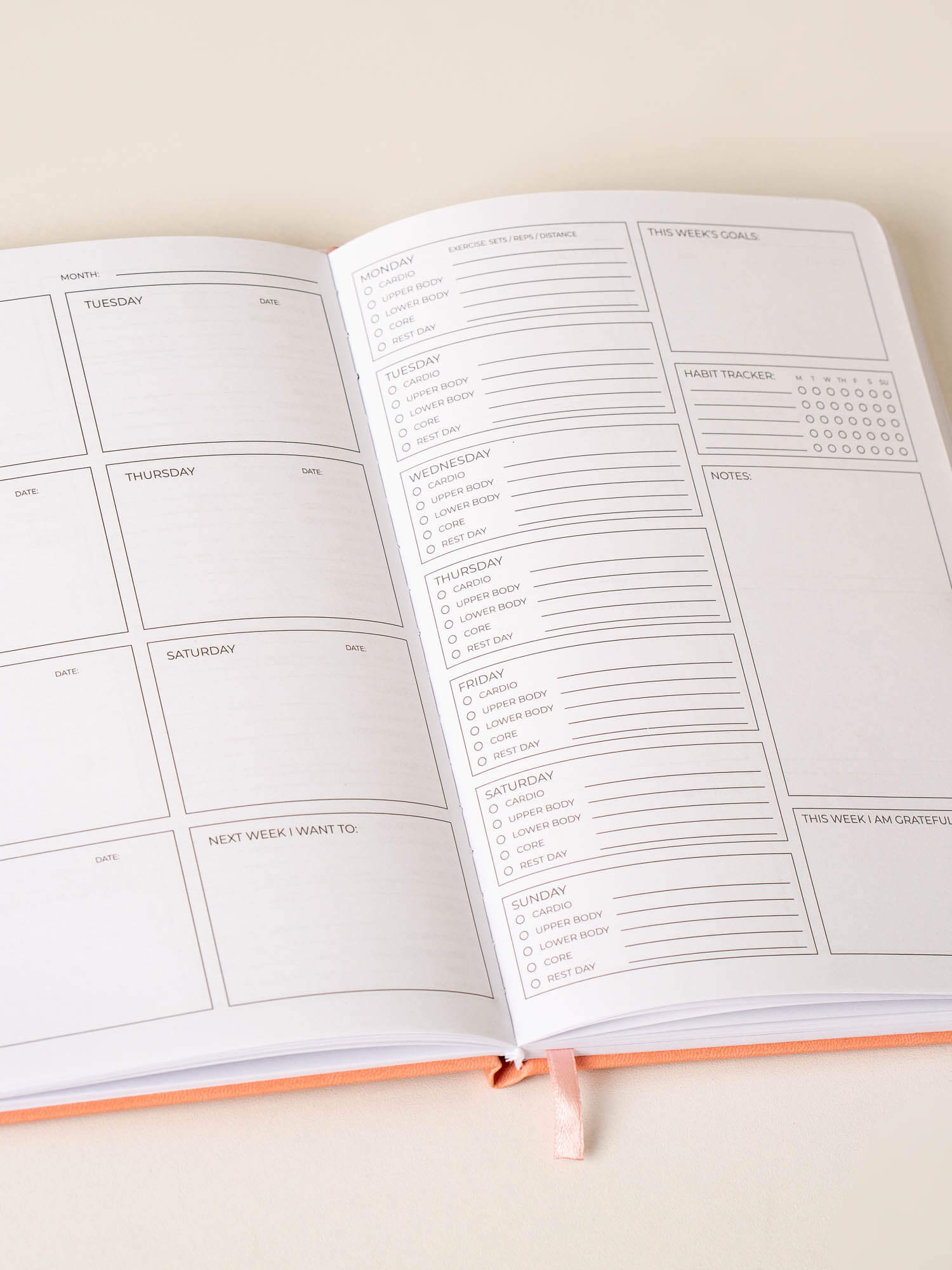 Weekly Planner - Peach 2 Weekly Planner - Peach