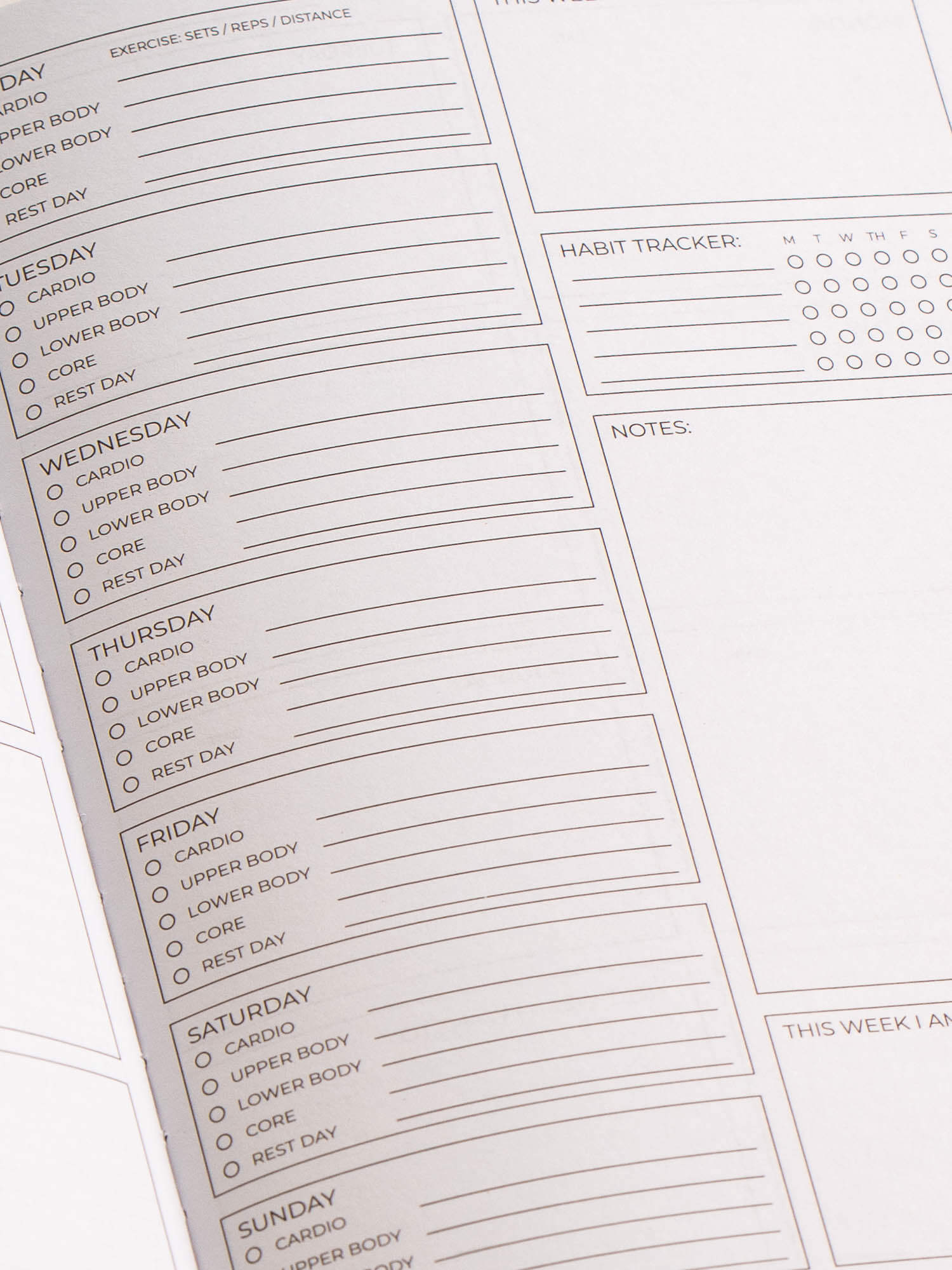 Weekly Planner - Peach 4 Weekly Planner - Peach