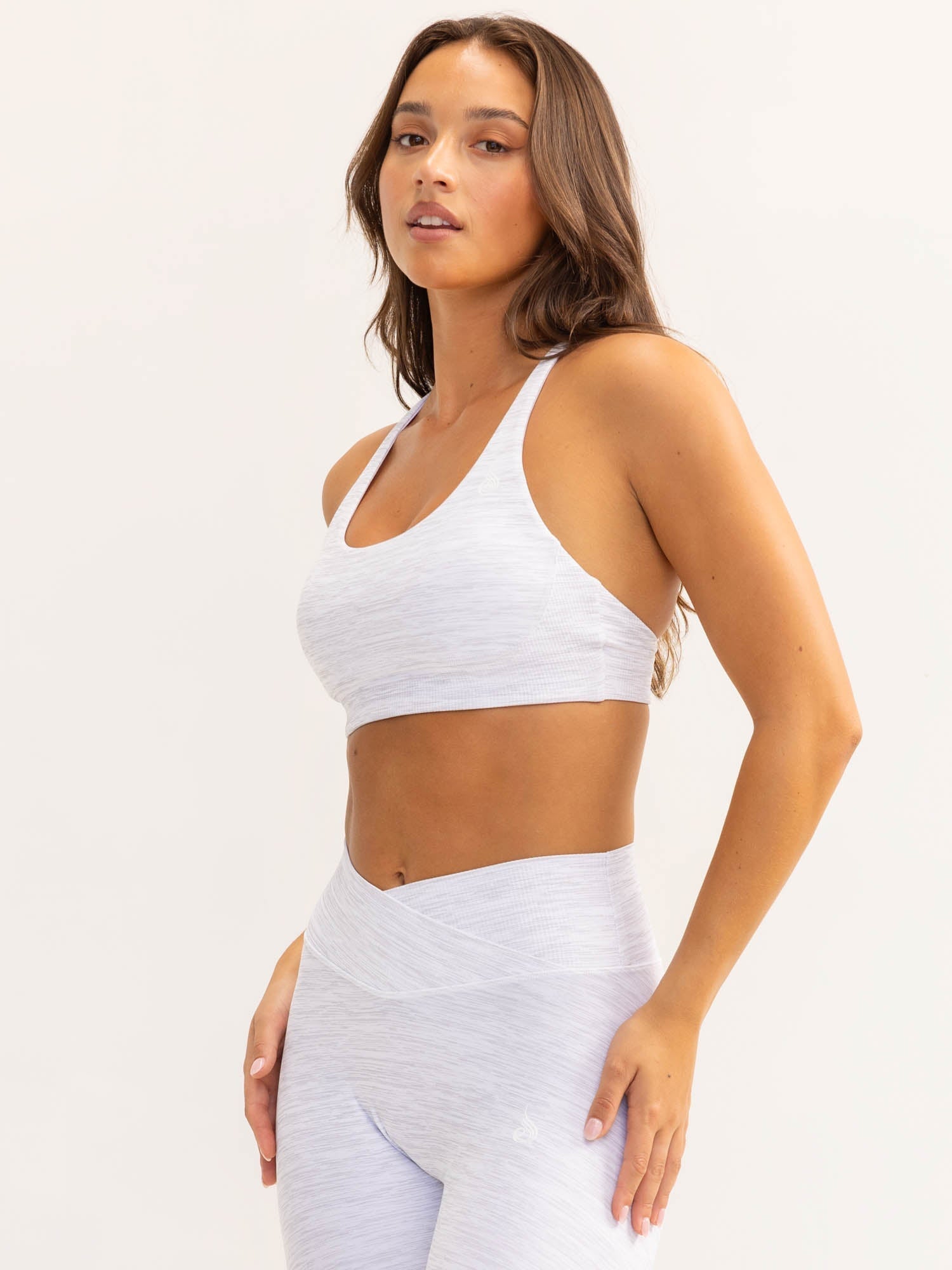 Activate Scoop Neck Sports Bra - Snow Grey Marl 4 Activate Scoop Neck Sports Bra - Snow Grey Marl