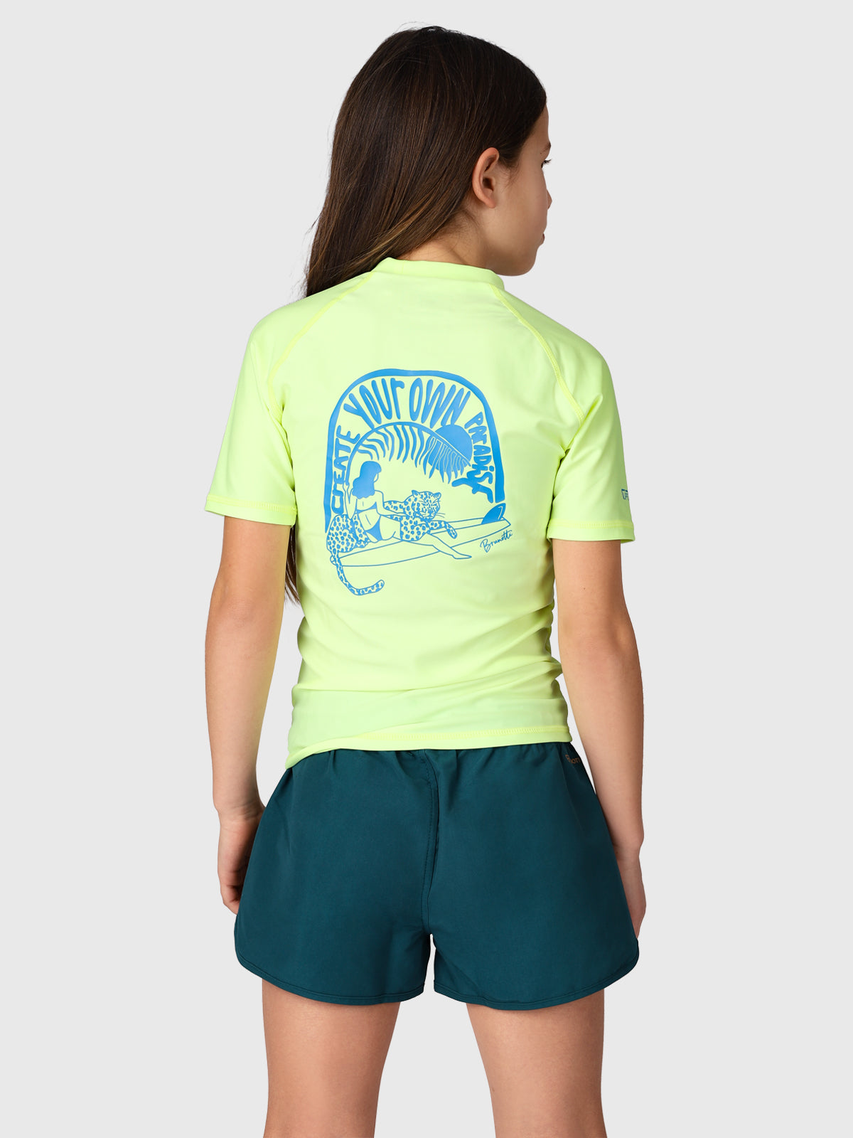 Lineas Girls Rashguard | Yellow 2 Lineas Girls Rashguard | Yellow