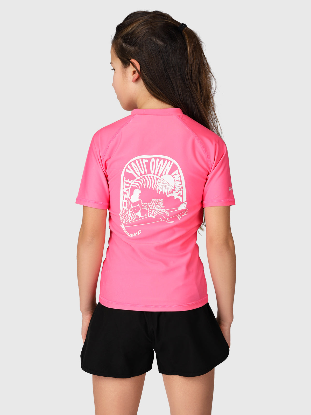Lineas Girls Rashguard | Pink 2 Lineas Girls Rashguard | Pink