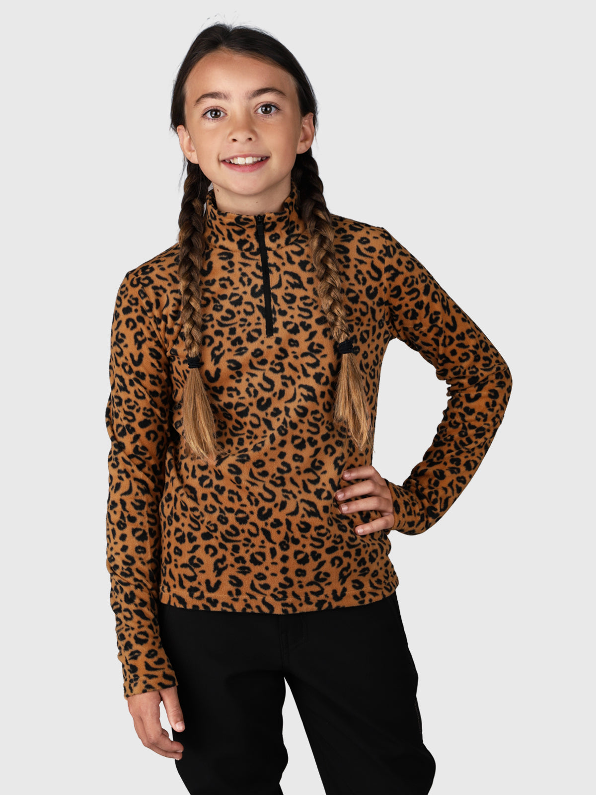 Mismy-AO Girls Fleece | Brown