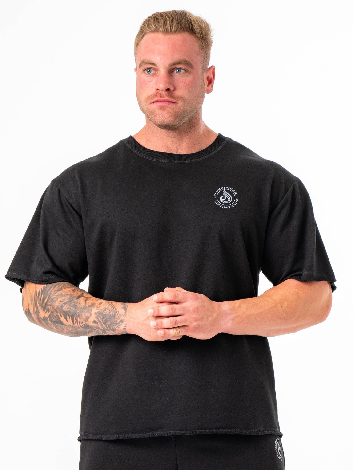 Box Fleece T-Shirt - Black
