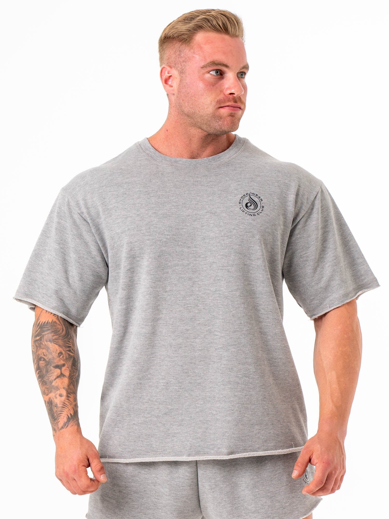 Box Fleece T-Shirt - Grey Marle