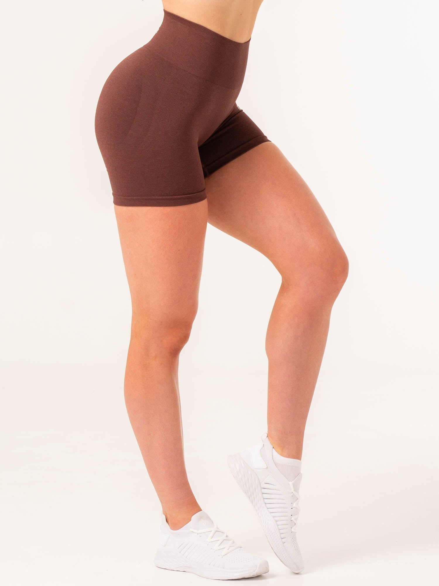 Contour Seamless Shorts - Chocolate Marl 5 Contour Seamless Shorts - Chocolate Marl