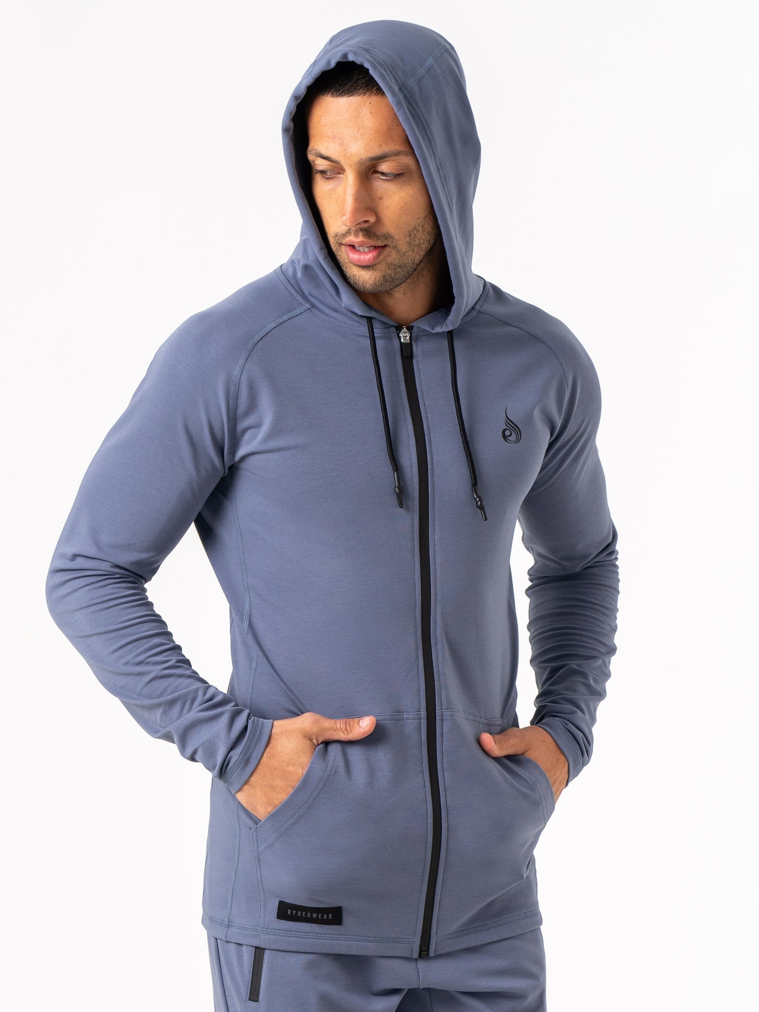 Endurance Zip Up Jacket - Denim Blue 4 Endurance Zip Up Jacket - Denim Blue