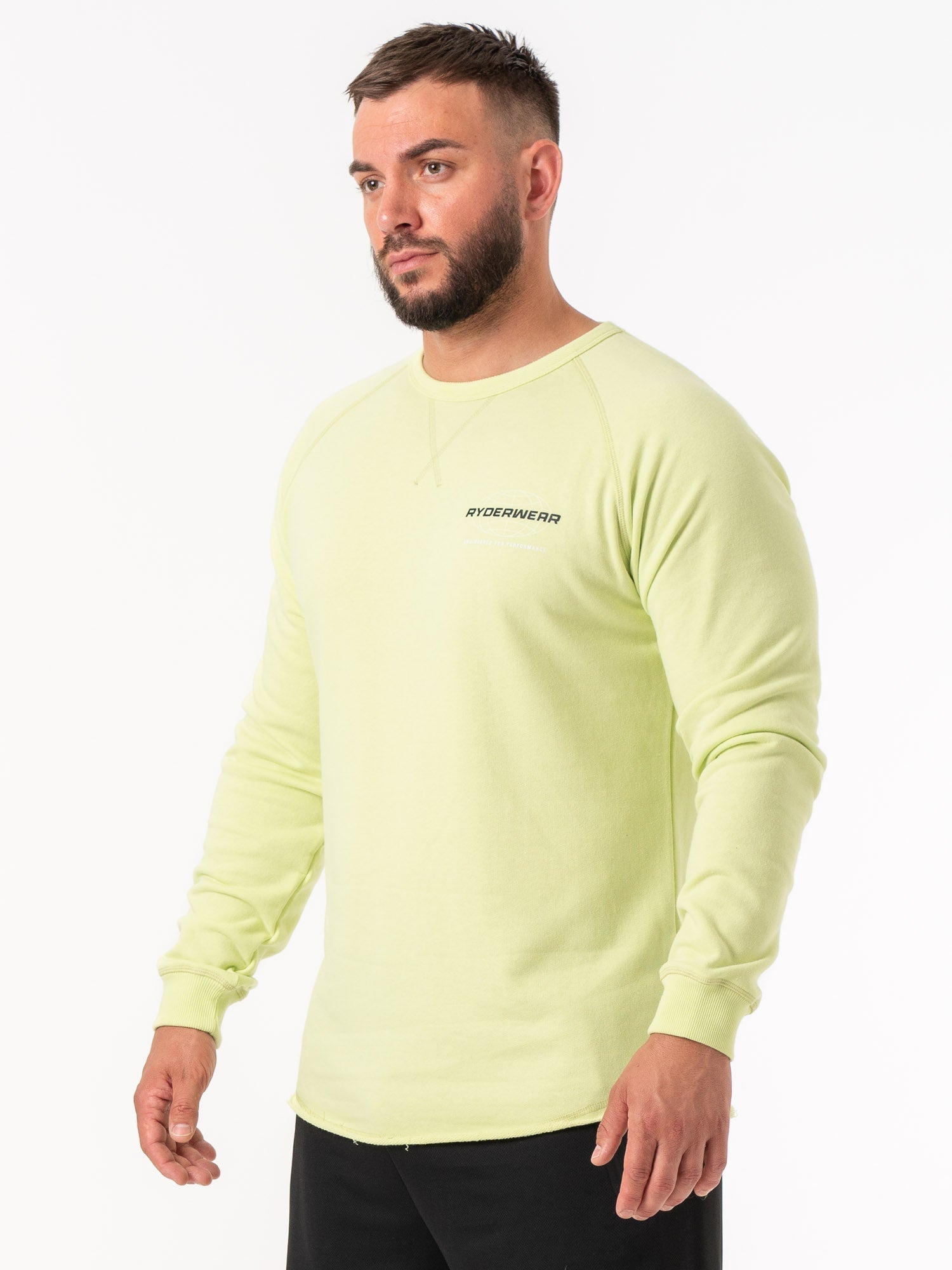 Energy Crew Neck - Lime 4 Energy Crew Neck - Lime