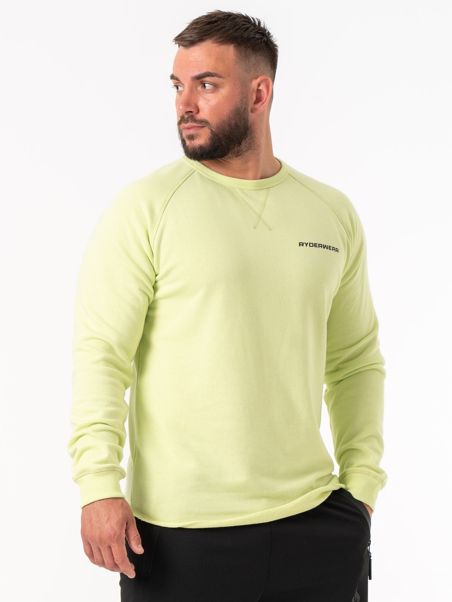 Energy Crew Neck - Lime 5 Energy Crew Neck - Lime