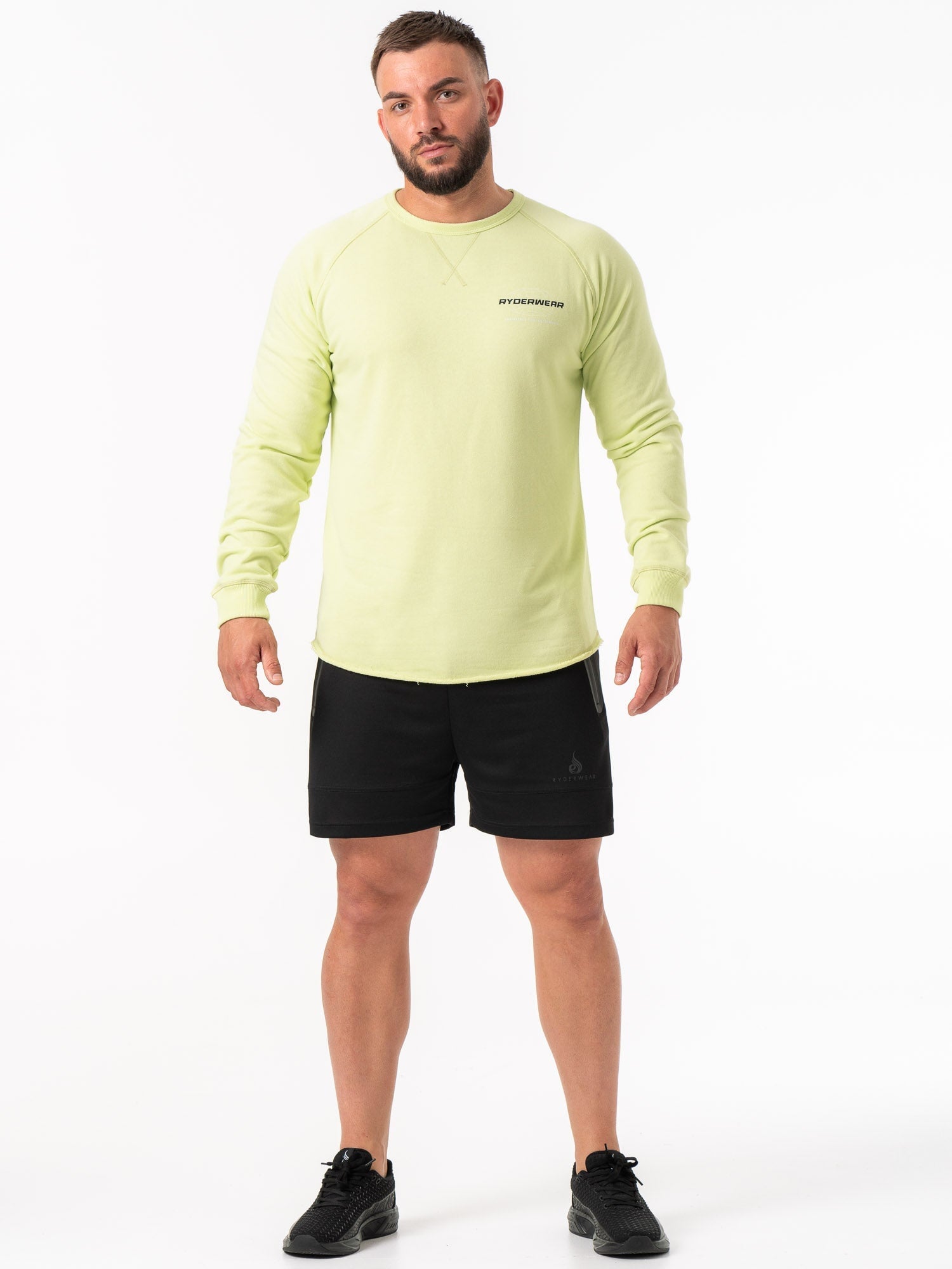 Energy Crew Neck - Lime 6 Energy Crew Neck - Lime