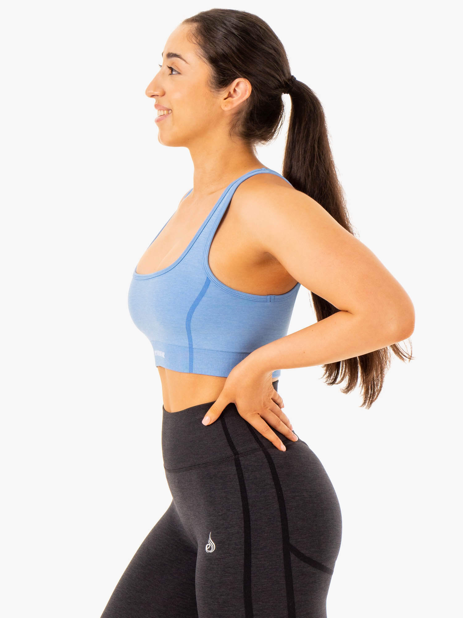 Enhance Seamless Sports Bra - Blue 4 Enhance Seamless Sports Bra - Blue