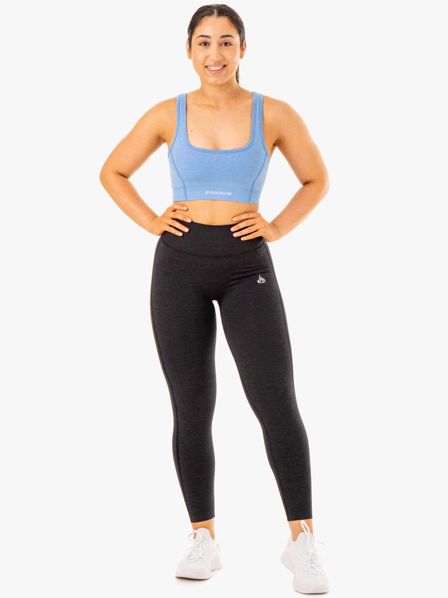 Enhance Seamless Sports Bra - Blue 6 Enhance Seamless Sports Bra - Blue