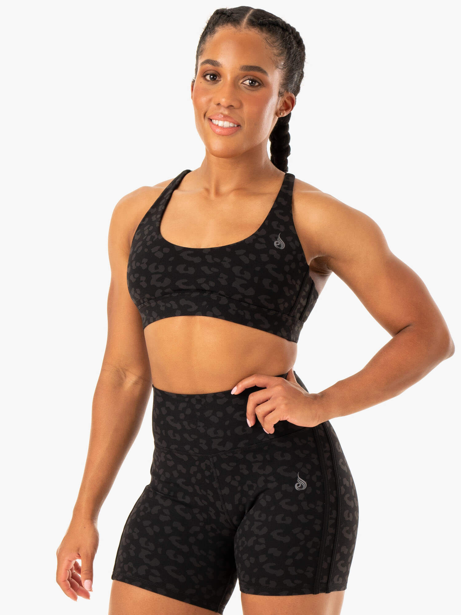 Evolution Sports Bra - Black Leopard 3 Evolution Sports Bra - Black Leopard