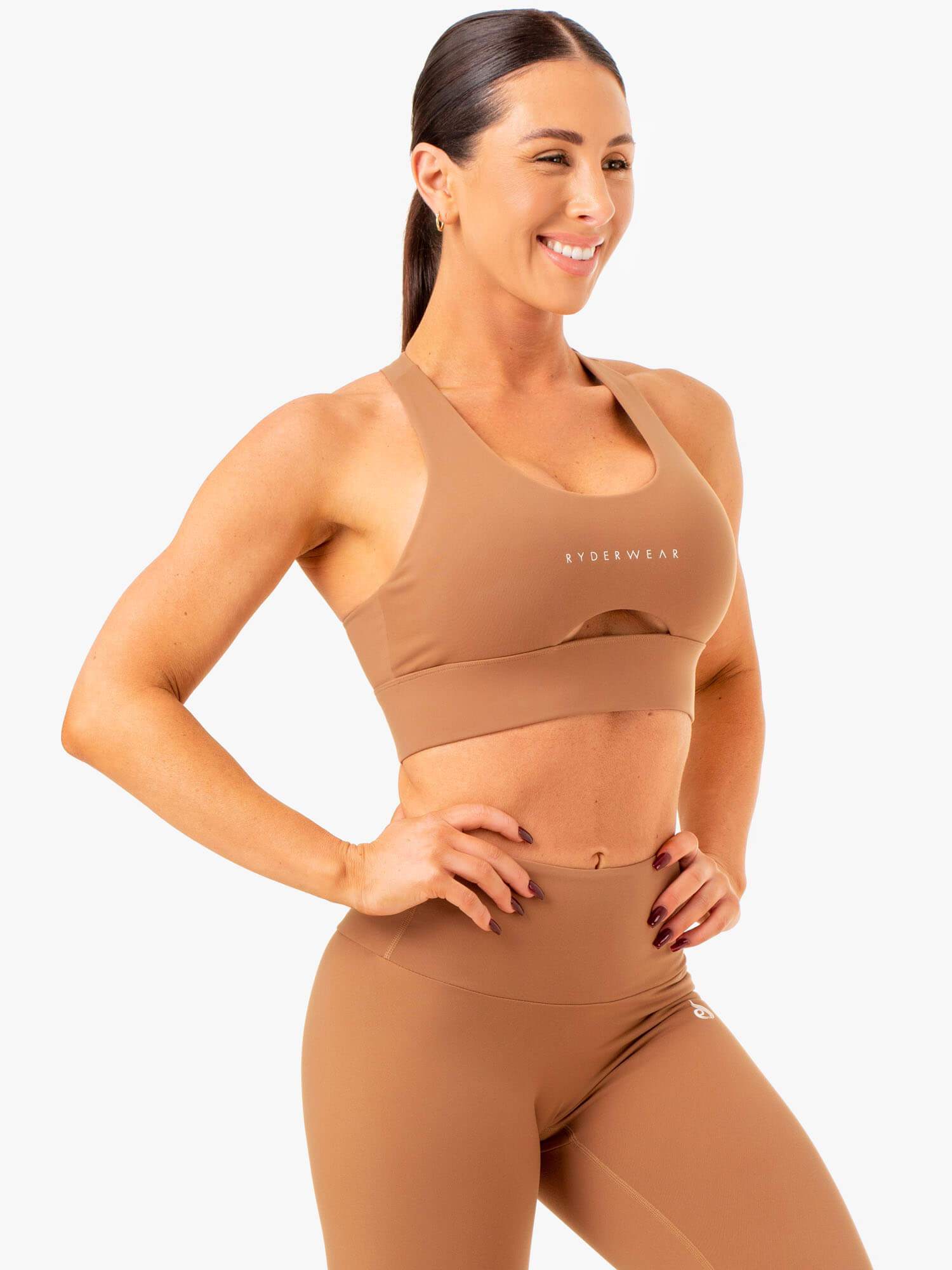 Focus Contour Sports Bra - Mocha 3 Focus Contour Sports Bra - Mocha