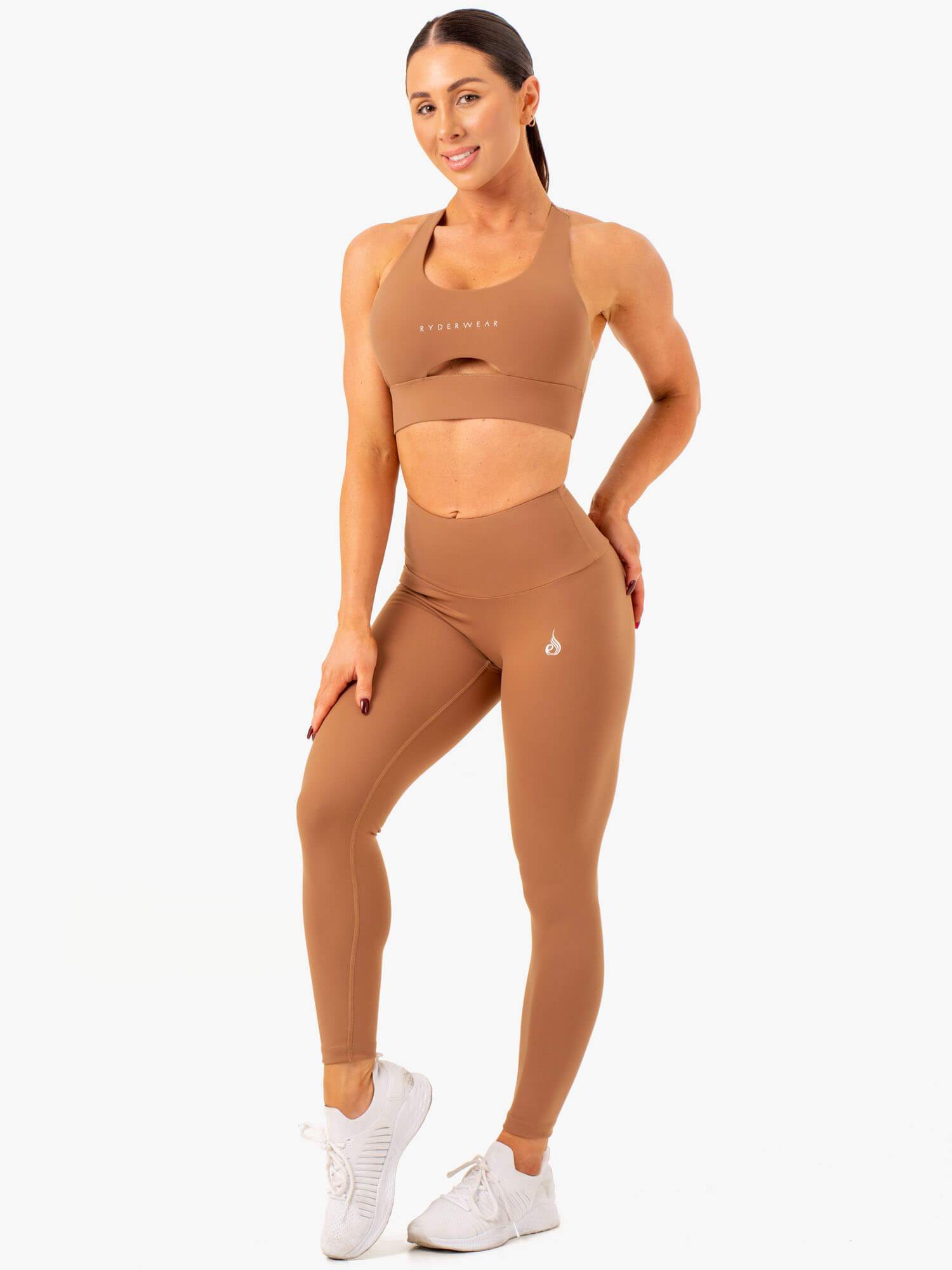 Focus Contour Sports Bra - Mocha 4 Focus Contour Sports Bra - Mocha