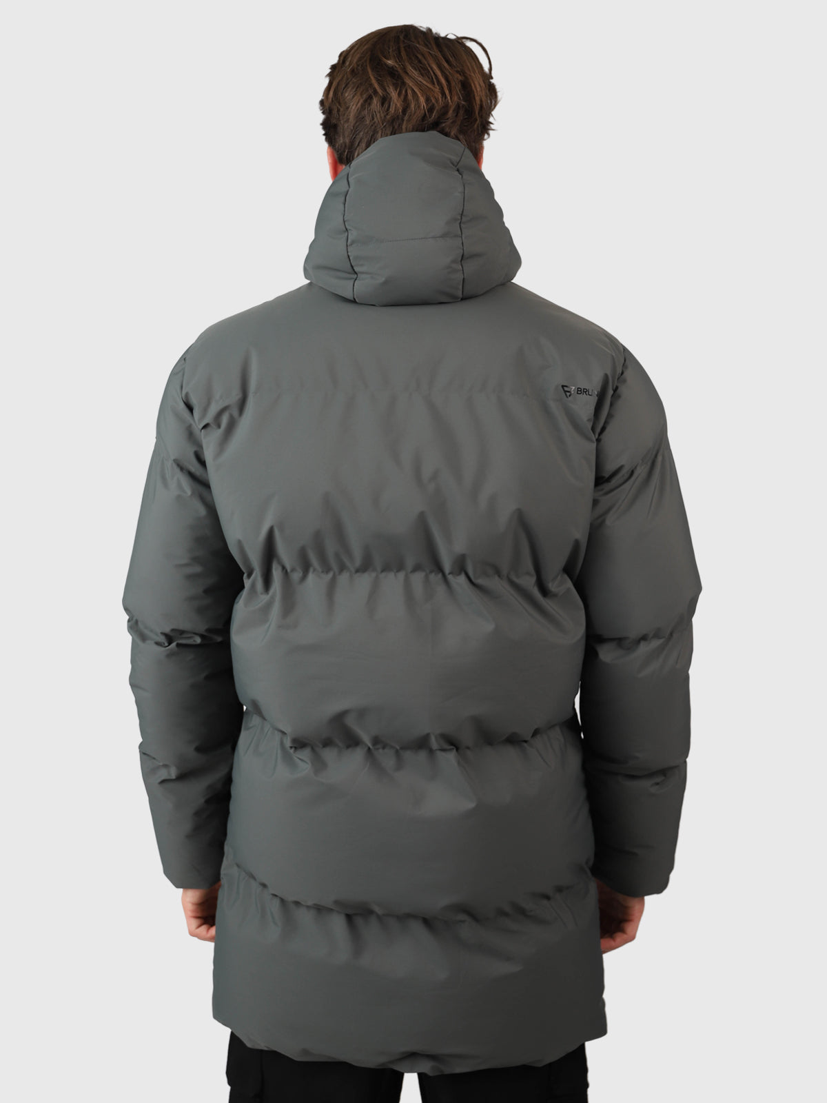 Bigmain Men Long Puffer Jacket | Mud Green 4 Bigmain Men Long Puffer Jacket | Mud Green