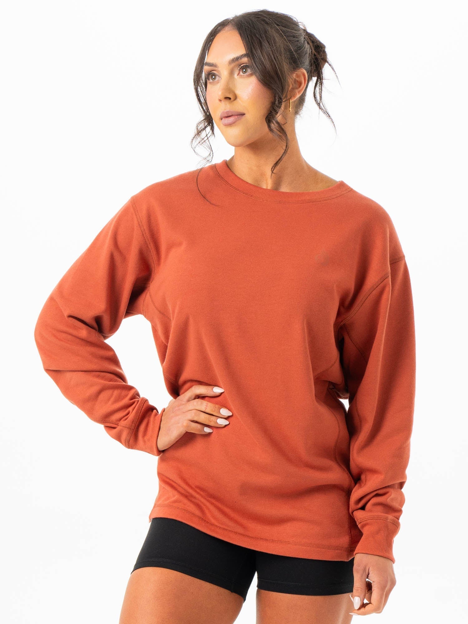 Force Crew Neck - Terracotta 1 Force Crew Neck - Terracotta