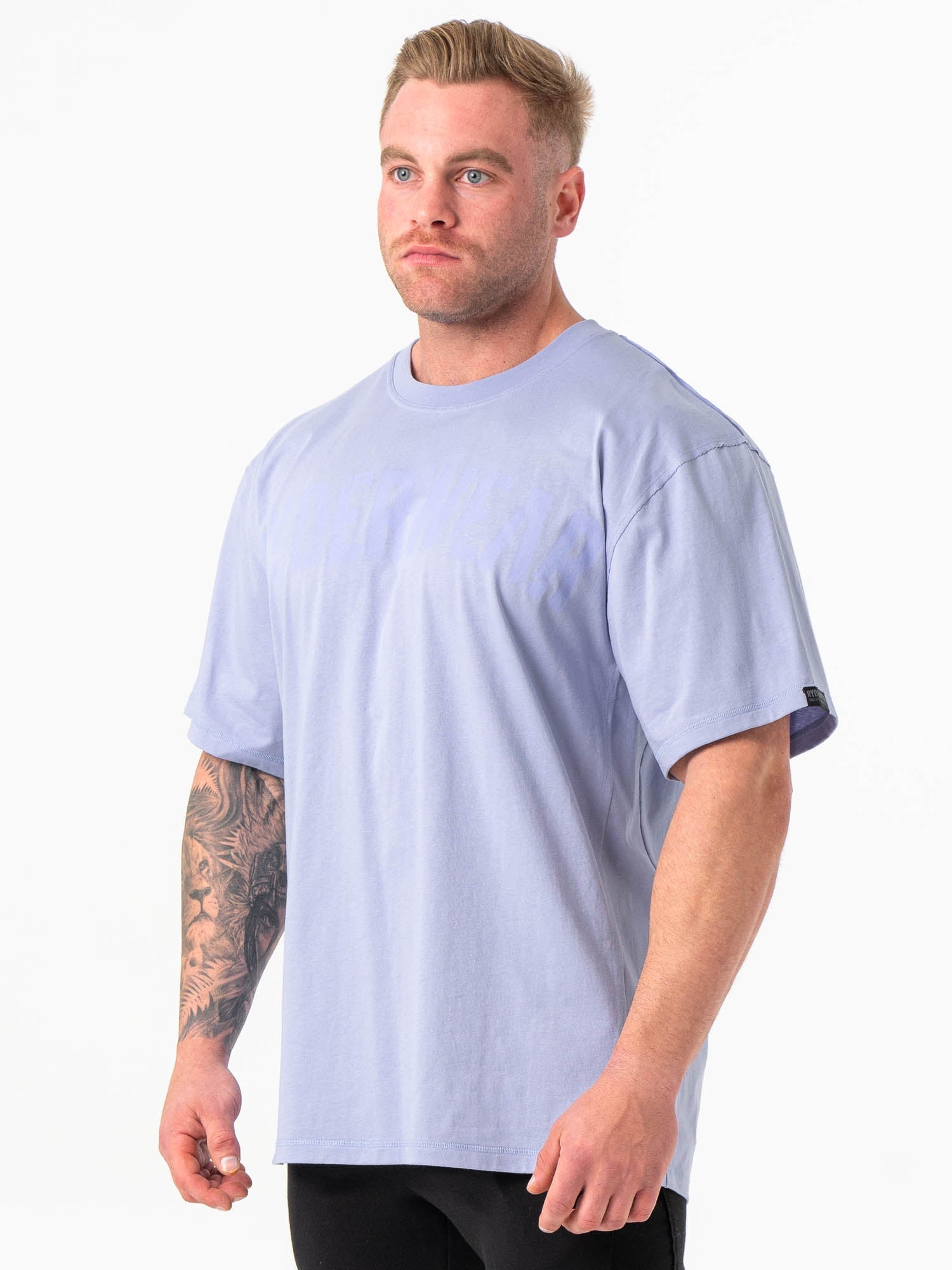 Force Oversized T-Shirt - Lilac Blue 4 Force Oversized T-Shirt - Lilac Blue