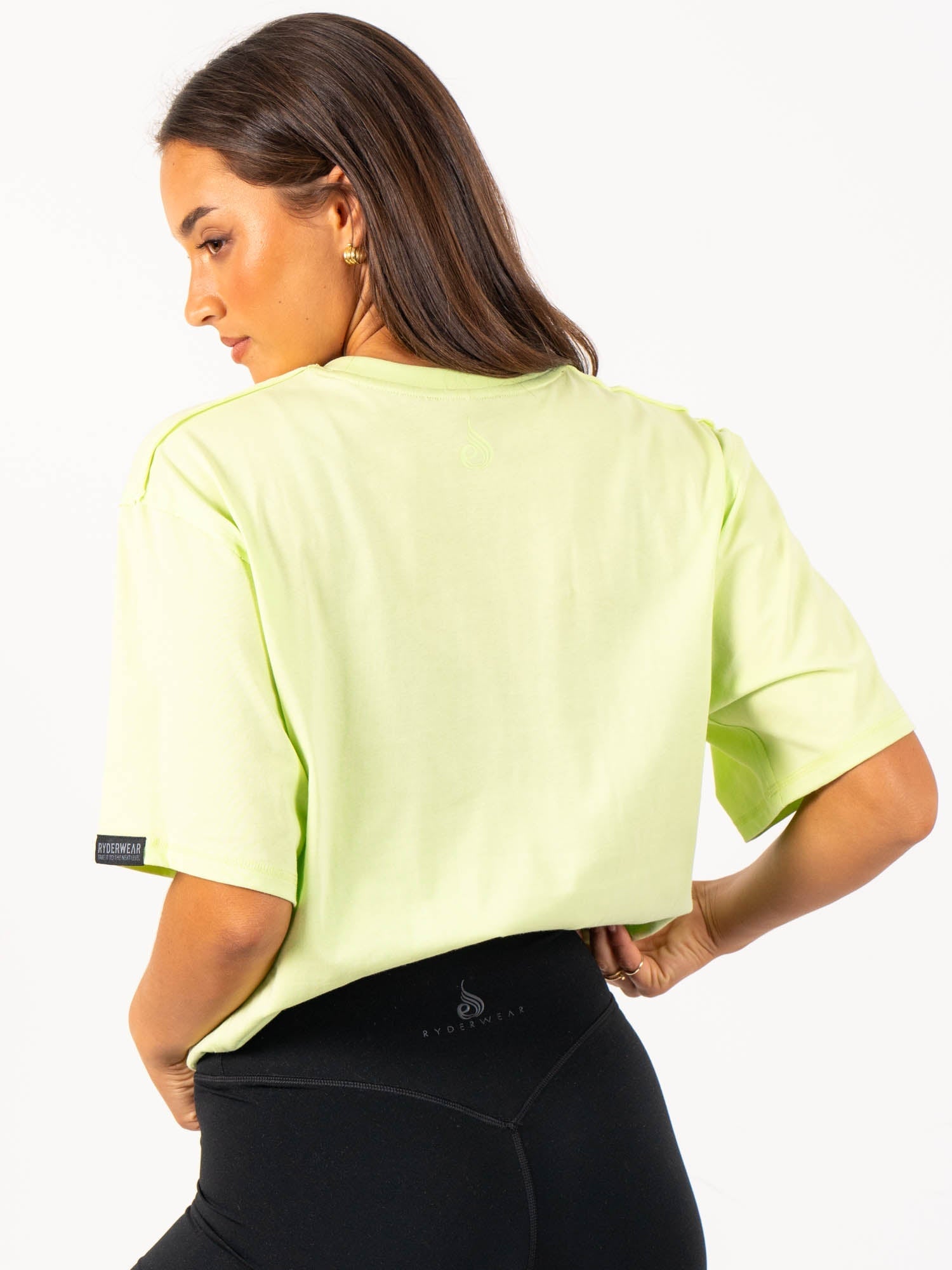 Force Oversized T-Shirt - Lime 2 Force Oversized T-Shirt - Lime