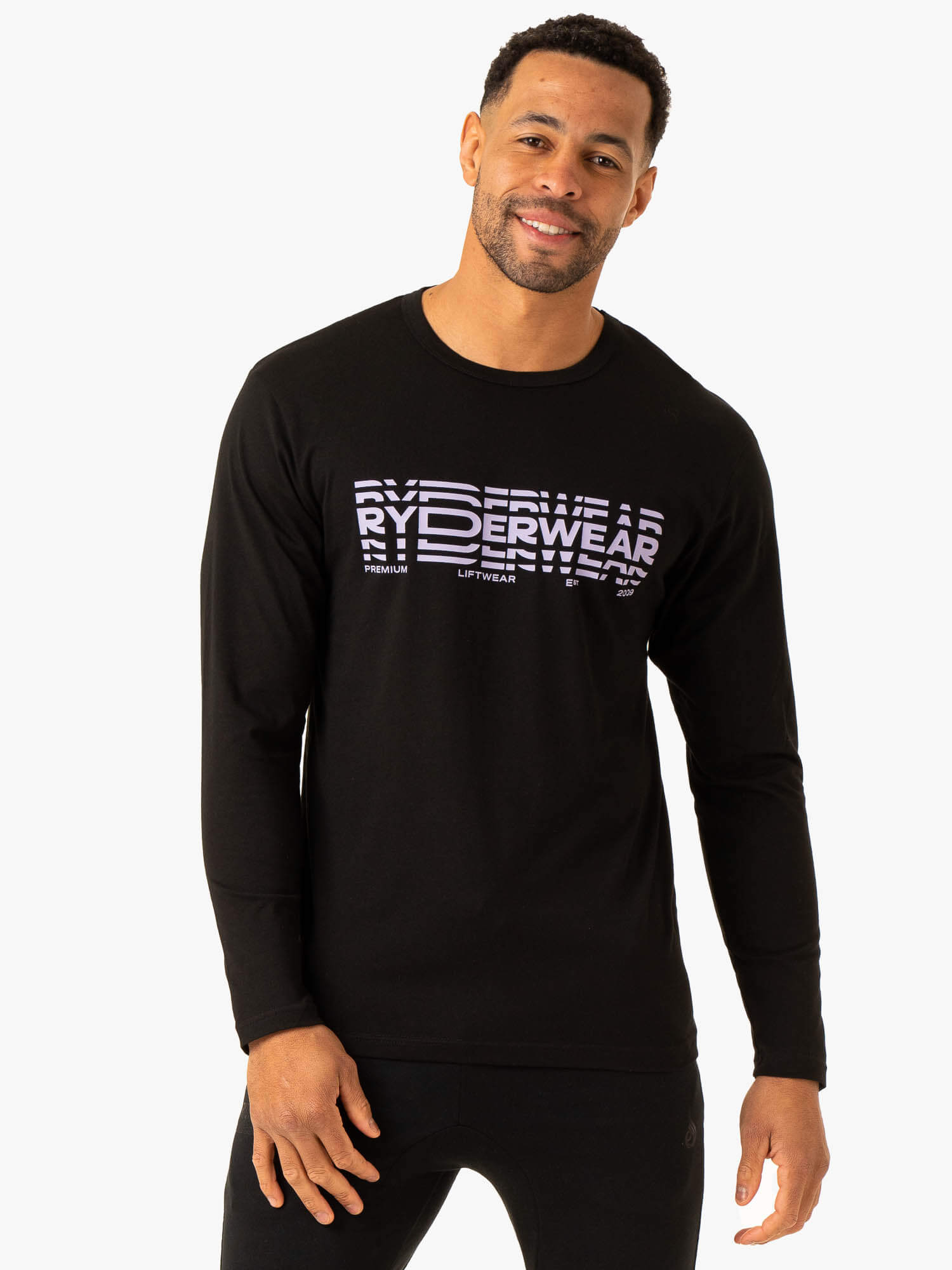 Graphic Long Sleeve T-Shirt - Black 1 Graphic Long Sleeve T-Shirt - Black