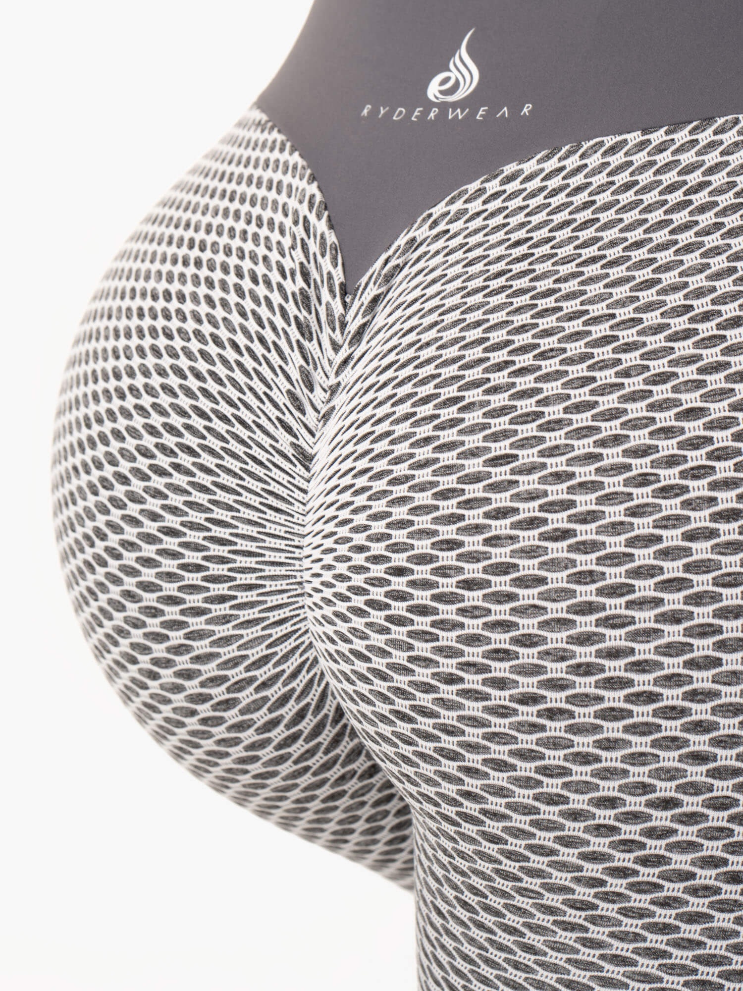 Honeycomb Scrunch Seamless Leggings - Grey Marl 2 Honeycomb Scrunch Seamless Leggings - Grey Marl