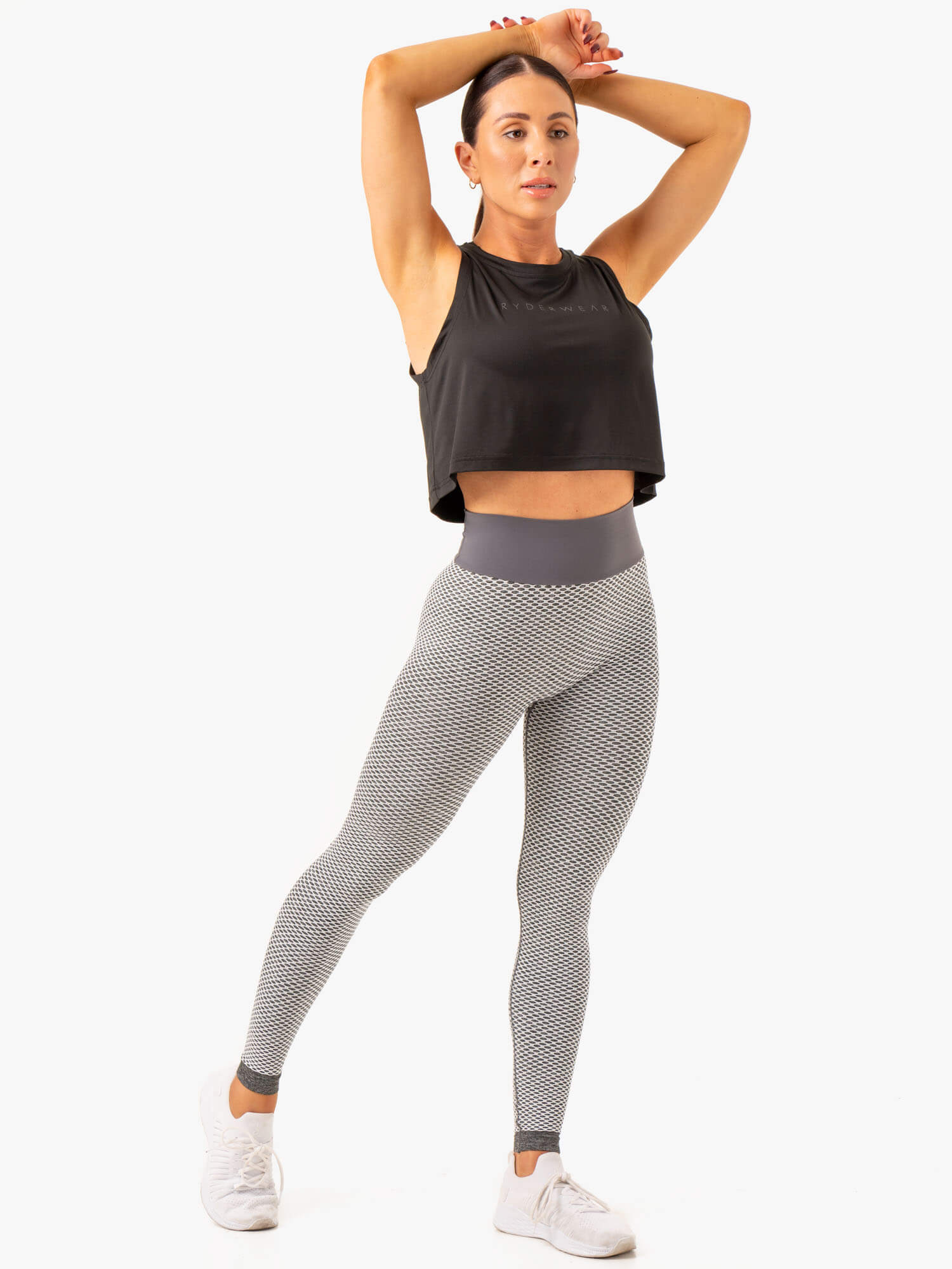 Honeycomb Scrunch Seamless Leggings - Grey Marl 5 Honeycomb Scrunch Seamless Leggings - Grey Marl