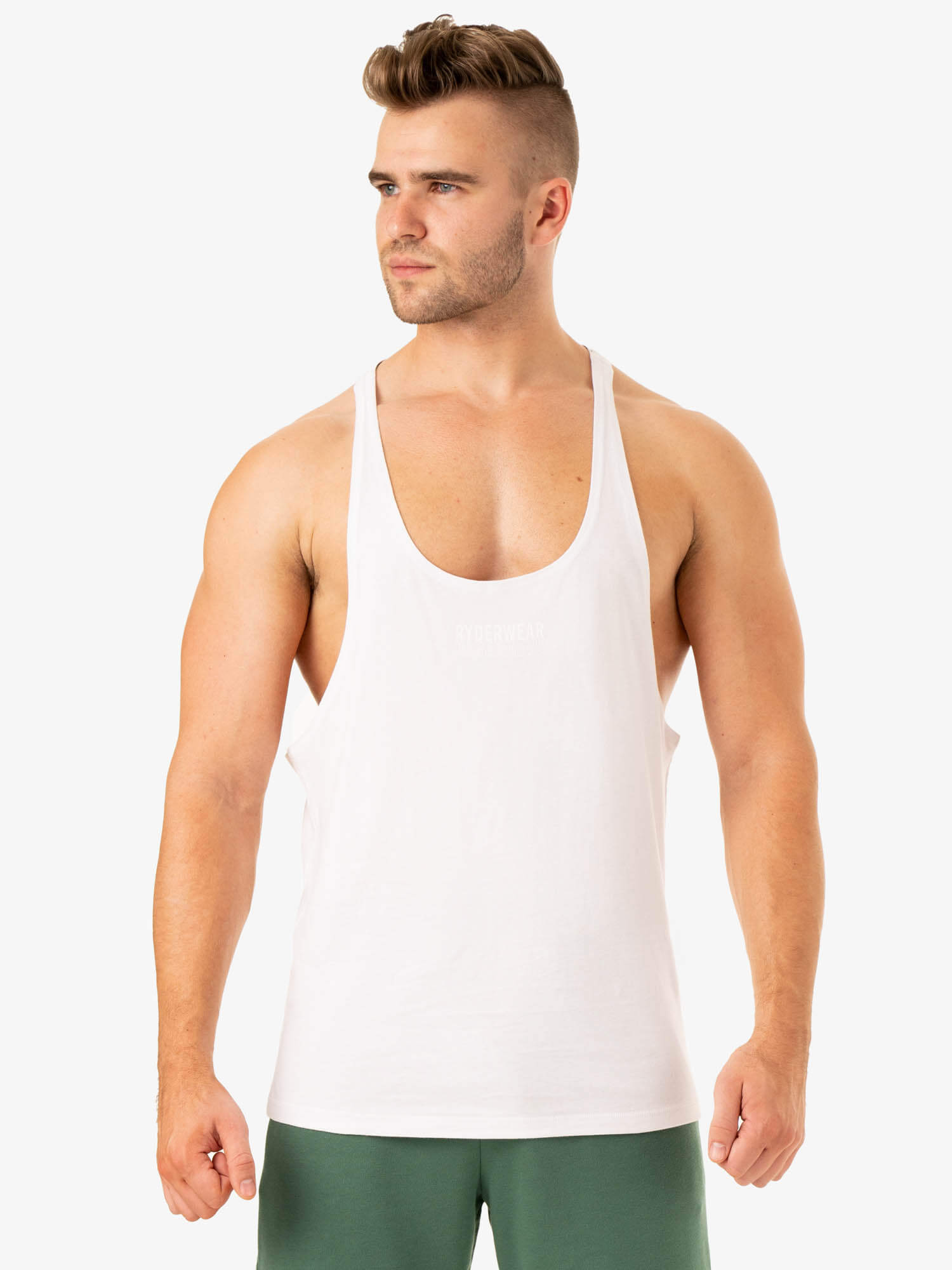 Limitless Stringer T-Back - White 1 Limitless Stringer T-Back - White
