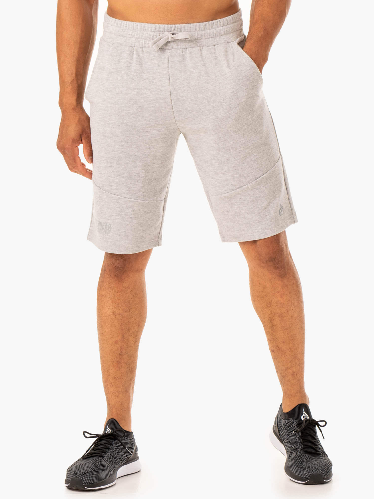 Limitless Track Short - Grey Marl 1 Limitless Track Short - Grey Marl