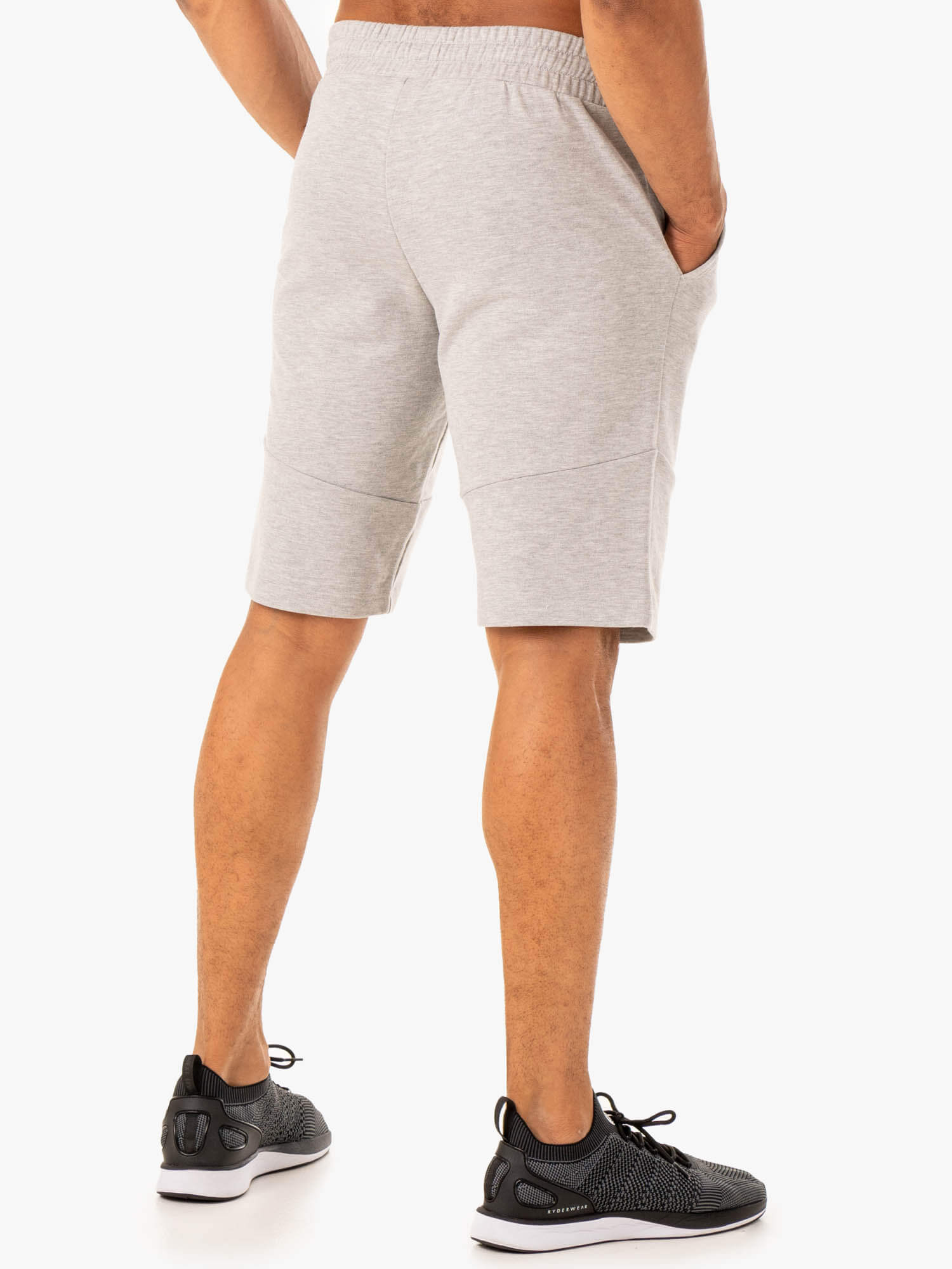 Limitless Track Short - Grey Marl 2 Limitless Track Short - Grey Marl