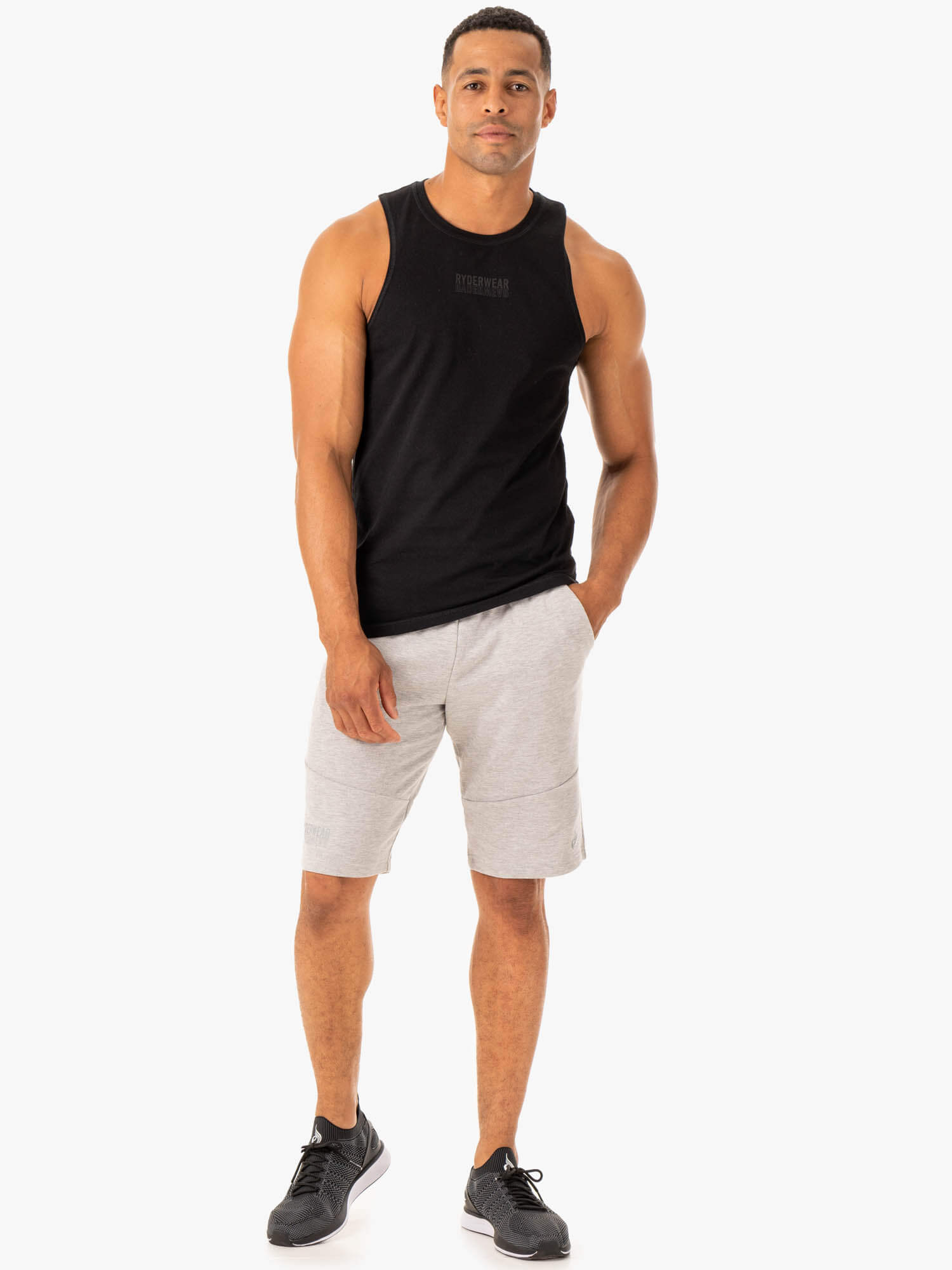 Limitless Track Short - Grey Marl 5 Limitless Track Short - Grey Marl