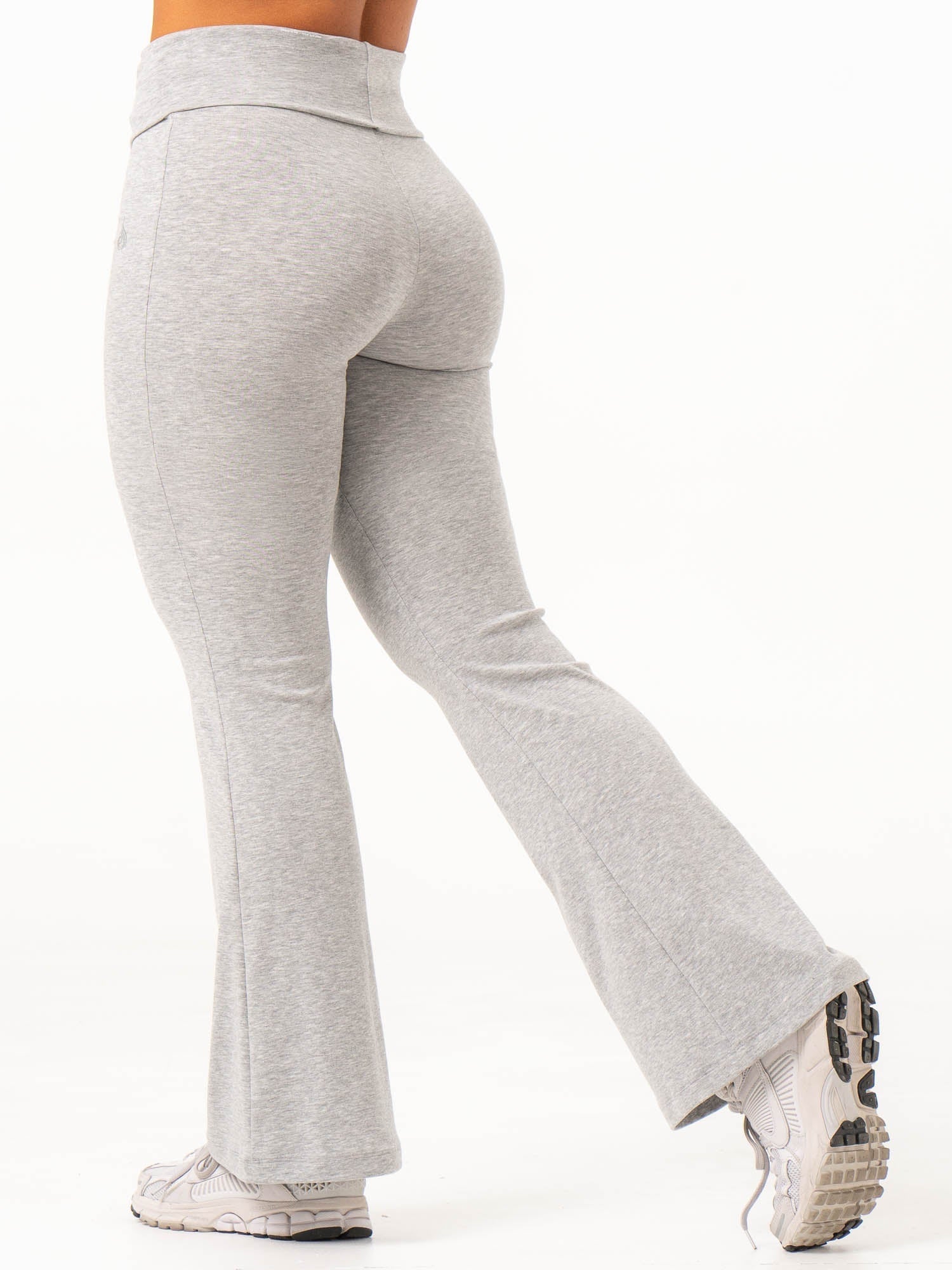 Lounge Jersey Flare Pants - Grey Marl